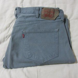 Levi's Original Fit Jeans 501 Button Fly 42X30 Blue